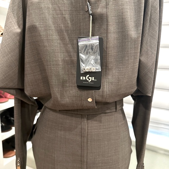 NWT BGL Brown Midi Dress Sz 4 - Picture 5 of 6